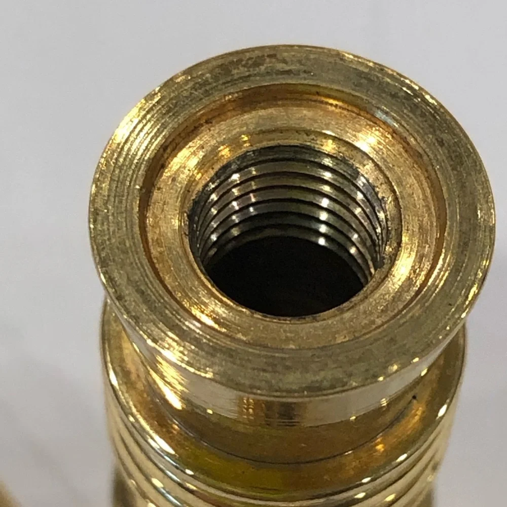 Vintage Gold Tone Brass Cylindrical Shape Portable Purse Travel  Perfume Vial - Picture 10 of 13